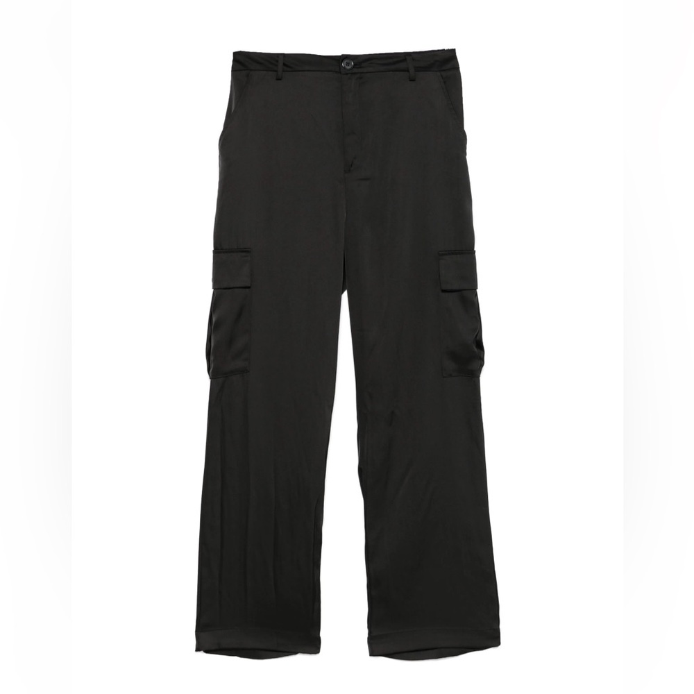 Dkny Black high rise satin pants Pants Relaxed Fit